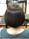 大人可愛い☆丸みボブ30代40代フェミニン