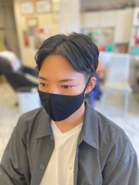 ラヴェルデ メンズカット×ツーブロック×センターパート