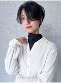【morio池袋】綺麗でかっこいい黒髪ショート♪