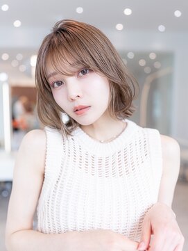 ハバナ 渋谷(HAVANA) 20代30代大人かわいい/デザインカラー/ボブ/シルキーベージュ