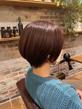 ゴーシェン 津田沼本店(Goshen) ショートボブ×ピンクブラウン