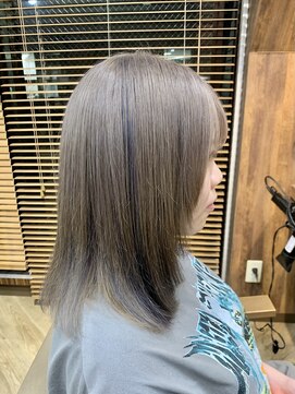 シュリット(schritt) 2回ブリーチ　ミルクティー×ネイビーインナー