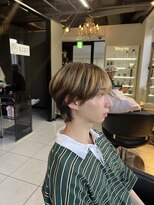 アイズ 海老名(AIZU) シースルーセンターパート シースルーマッシュ ダウンパーマ