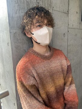 アルカナ 明治神宮前原宿(ARCANA) 束感ショート　波巻き　ハイライト マッシュパーマ