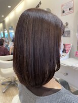 ステラ 久我店(stella)&nbsp;ストレートヘア ブリーチなしダブルカラー/20代30代40代50代