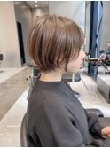 大人可愛い丸みショート20代30代40代50代