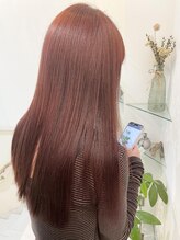 オレンジブラウン×髪質改善カラー