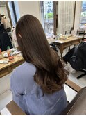 韓国風ブリーチなしダブルカラーベージュ