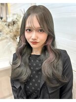 エルバイラビス 大宮(elu by lovis)&nbsp;《高瀬寛菜》大宮/オリーブグレージュ/顔周りレイヤー/韓国/