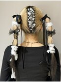 成人式 卒業式ヘアセット 個性的ヘアセット/吉祥寺 三鷹 あ