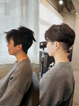 ボンド 三軒茶屋(Bond) メンズパーマbefore&after◎三軒茶屋 RYUKI メンズカット