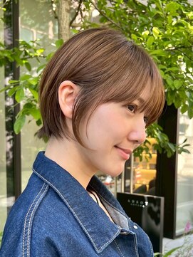 ラボヌールヘアーノーブル 新越谷店(La Bonheur hair noble) 切りっぱなしボブエアリーロング美髪ピンクブラウン