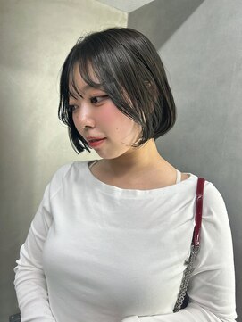 アヴァンス 西田辺(AVANCE.) ショートボブ/オリーブグレージュ/髪質改善【西田辺・阿倍野】