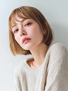 シェル 立川(shell) くびレイヤーエモージュグレージュカラーくびれショート【立川】