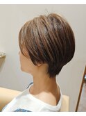 再現性重視のハンサムショート