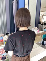 コワファースト 大分(COIFF1RST)&nbsp;切りっぱなしボブ/簡単スタイリング/グレージュ