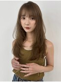 ワンカールレイヤーオルチャン小顔前髪 艶髪