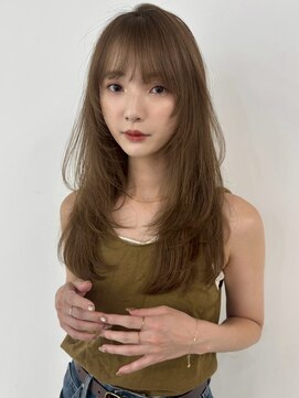 ユーフォリア 青山(Euphoria) ワンカールレイヤーオルチャン小顔前髪 艶髪