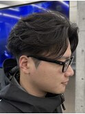 仙台ニュアンスパーマセンターパートフェザーパーマ毛流れパーマ