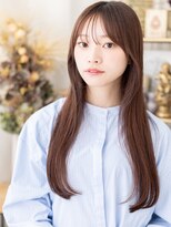 カバーヘア ブリス 大宮西口(COVER HAIR bliss) シースルーバング顔回りレイヤーストレートa大宮20代30代40代