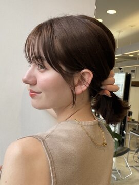 大人ボブくびれボブ結べる切りっぱなしボブレイヤーボブ