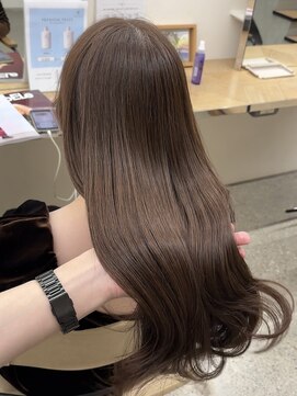 ミリ(mm) 色落ちまで可愛い透明感たっぷりなグレージュブラウン