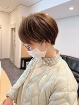 ステップ(STEP)&nbsp;【姫路STEP】丸みナチュラルショート＊襟足スッキリ＊ハイライト