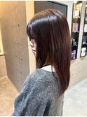 #ベリーカラー#透明感カラー#トリートメントのような手触り