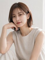 リリアーナ(LILIANA)&nbsp;池袋 大人ボブ アッシュブラウン 耳かけ シースルーバング コタ