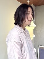 マイル 渋谷(mile) レイヤーボブ/顔周り/ブリーチなしダブルカラー/ワインレッド