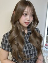 アイトーキョーエス 渋谷(AI TOKYO S)&nbsp;ブリーチなしダブルカラーヘーゼルベージュワンホンレイヤー前髪
