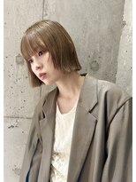 フィルムス ヨコハマ プラス(FILMS 横浜 +)&nbsp;ミルクブラウン/ボブ/オリーブページュ/ブリーチなし/横浜+