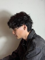 フィフスワン(fifth one) センターパートシャドウパーマ
