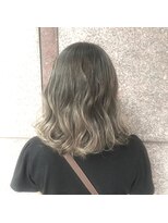 アヴァンスクロス あべのルシアス店(AVANCE.CROSS)&nbsp;ラフウェーブ×グレージュ