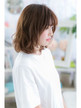 ヘアアンドビューティー ミック(Hair & Beauty miq) くせ毛風カール＊カジュアルフェミニンb