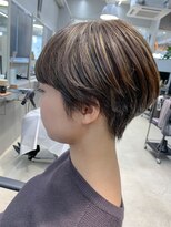 テトヘアー(teto hair)&nbsp;マッシュショート、ハイライト、マニッシュショート