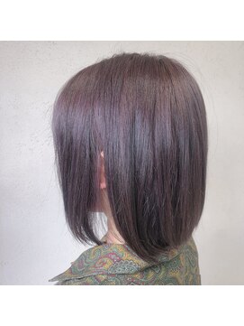 アジールヘア 東上野店(agir hair) ダークパープル/小顔効果ボブ