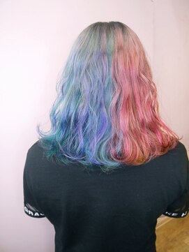 シェリエ(Cherie) 反対色ツートンカラー/ピンクユニコーン/ブルーユニコーン