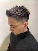 外国人風シルバーカラースタイル