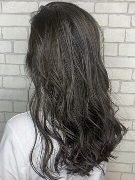 アース 三軒茶屋店(HAIR&MAKE EARTH) 地毛風ダークグレーカラー