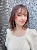   【EMMA GINZA】マロンベージュ　小顔みせボブ【MARIA】