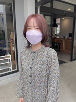 ナンバー(number+)&nbsp;20代30代前下がりショートツヤ感ボブウルフレイヤーカット