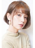 前下がりボブ・ 内巻きワンカール・ ボブショート・暗髪