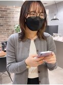 #インナーカラー#ベージュ#ミディアム