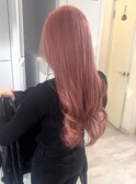 ロングピンクで可愛さアップ