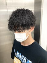 ラヴィズム 名駅店(LUVISM) メンズマッシュ波巻きパーマツイスパ刈り上げツーブロショート