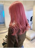 ピンクカラー ブリーチ ダブルカラー 学割U24 吉祥寺 【宮坂紅】