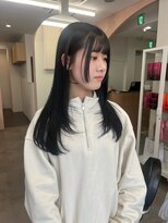 ソルバイシェス(SOL by shes)&nbsp;【韓国ヘア】ブルーブラック×レイヤーカット♪