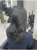 学校や仕事でも大丈夫な透明感カラー☆アッシュブラック