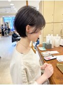 【morio】札幌ショート　大人かわいい透け感耳かけショート